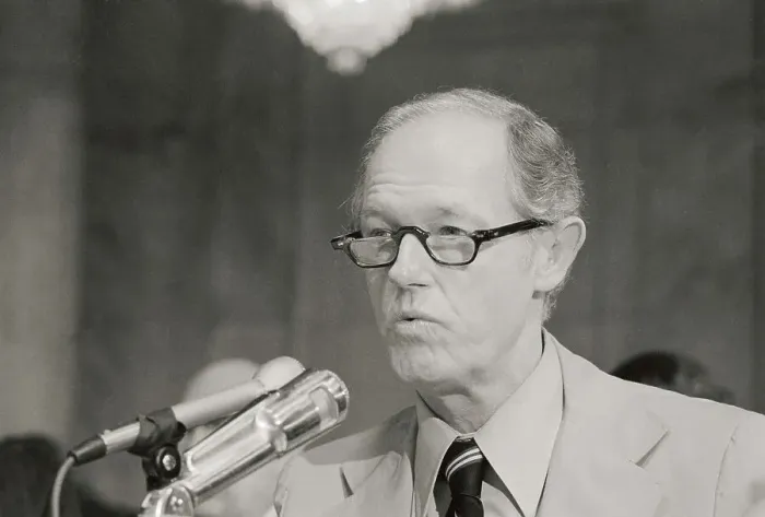 Framed Print : E Howard Hunt Speaking at Microphones Framed Print : E Howard Hunt Speaking at Microphones