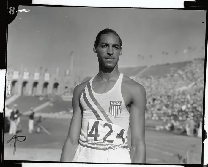 Framed Print : E. L. Gordon Standing on Track Field at The Olympics Framed Print : E. L. Gordon Standing on Track Field at The Olympics