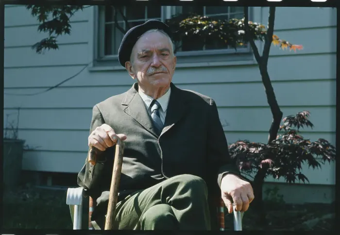 Framed Print : Earl Browder Relaxing at Home Framed Print : Earl Browder Relaxing at Home