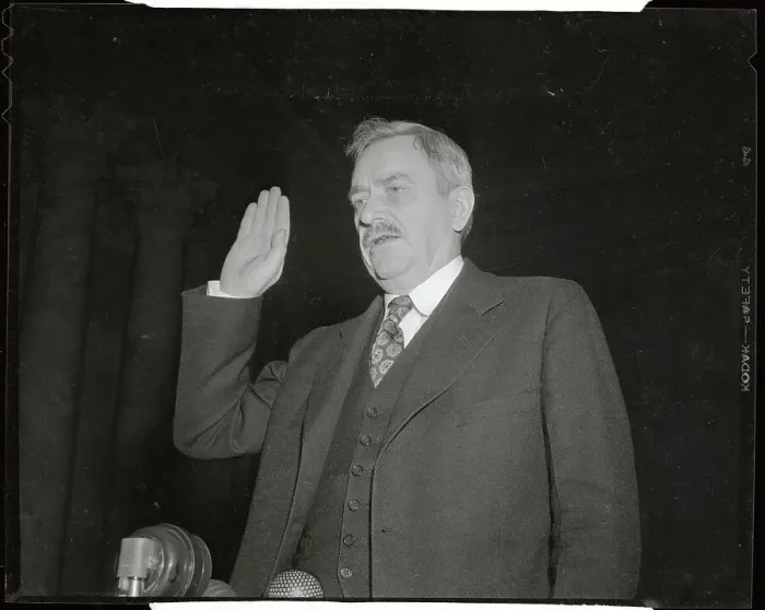 Framed Print : Earl Browder Testifying Before Senate Committee Framed Print : Earl Browder Testifying Before Senate Committee