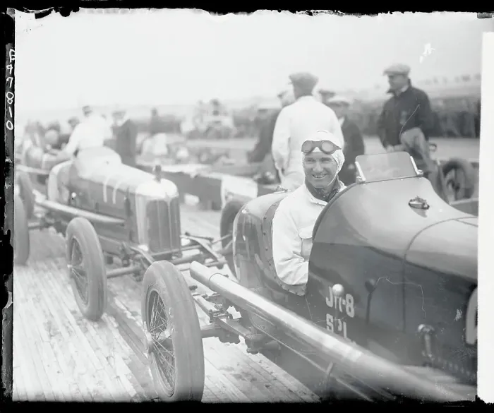 Framed Print : Earl Cooper Sitting in a Race Car Framed Print : Earl Cooper Sitting in a Race Car