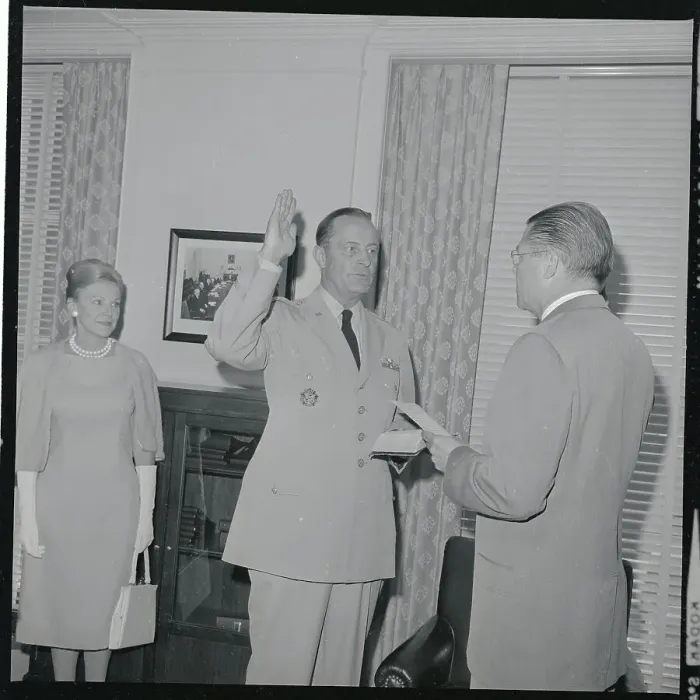 Framed Print : Earl G. Wheeler Being Sworn In Framed Print : Earl G. Wheeler Being Sworn In