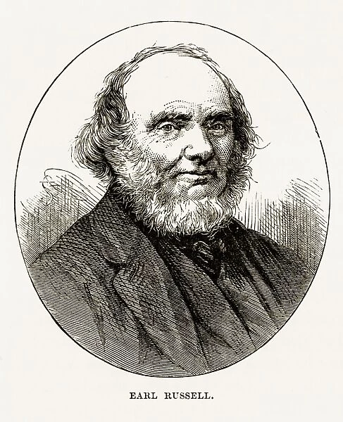 Earl Russell of Woburn, England Victorian Engraving, Circa 1840
