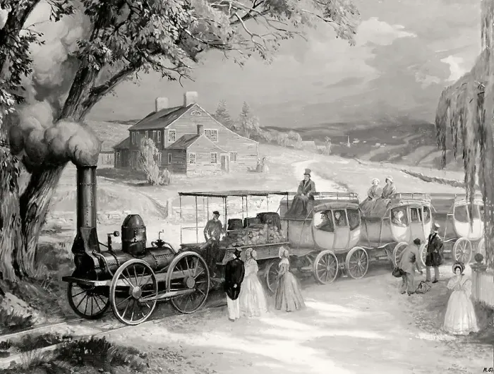 Framed Print : Early American Railway Framed Print : Early American Railway