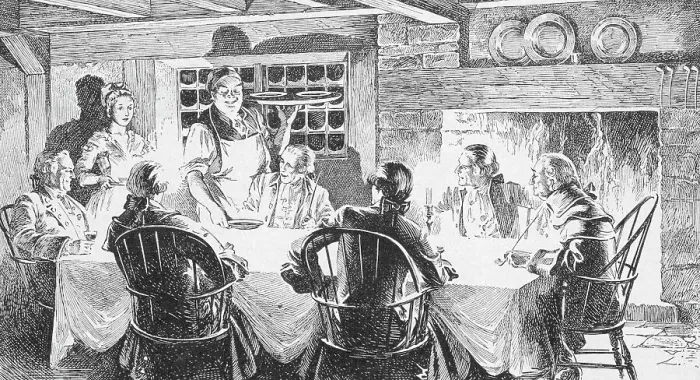 Framed Print : Early American Tavern Framed Print : Early American Tavern
