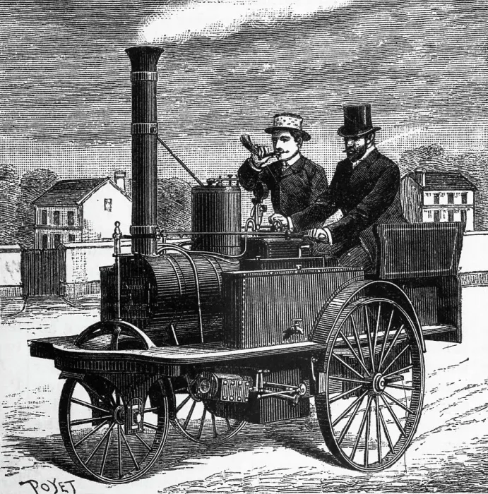 Framed Print : Early Auto Experiment;Vehicle Like Train Framed Print : Early Auto Experiment;Vehicle Like Train