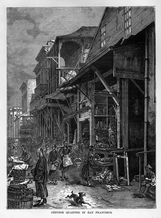 Framed Print : Early Chinatown Framed Print : Early Chinatown