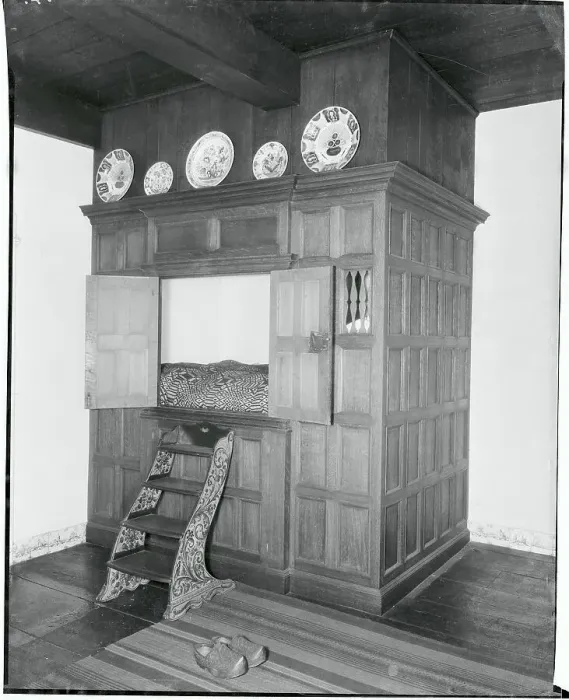 Framed Print : Early Dutch Bedroom