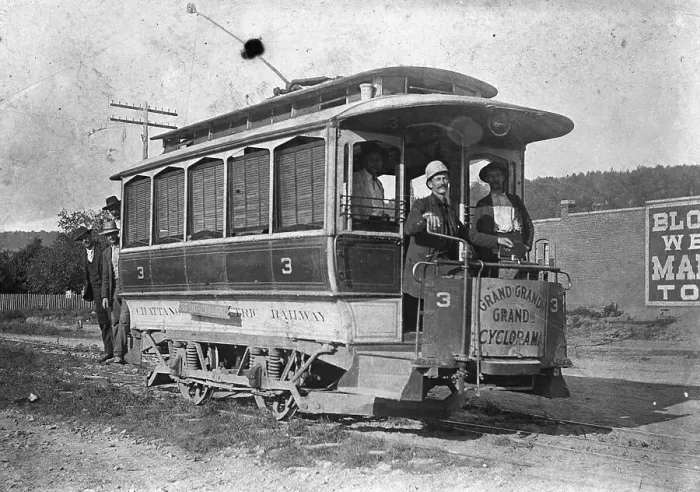 Framed Print : Early Electric Railroad Car Framed Print : Early Electric Railroad Car