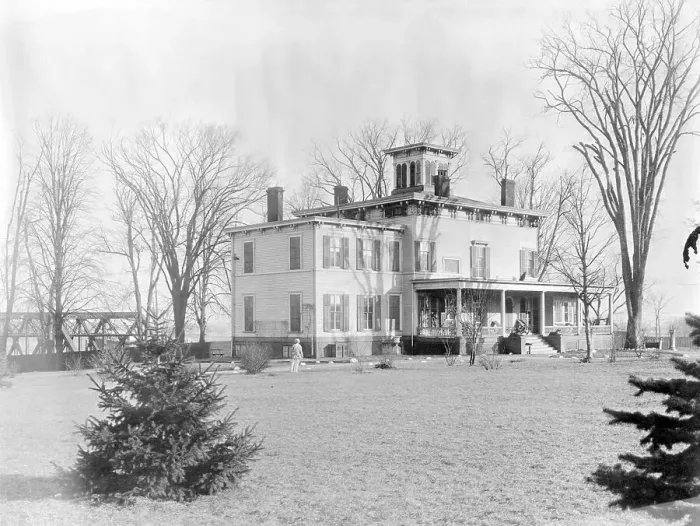 Framed Print : Early Exterior View of Gracie Mansion Framed Print : Early Exterior View of Gracie Mansion