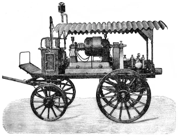 Framed Print : Early fire engine Framed Print : Early fire engine
