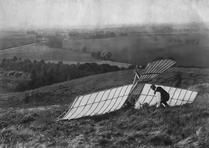 Framed Print : Early Glider Crash Framed Print : Early Glider Crash