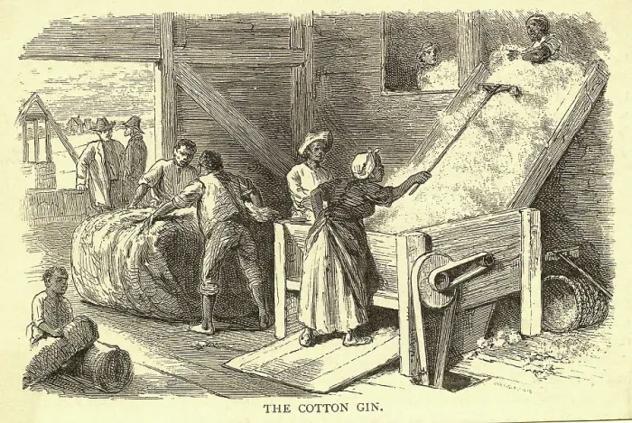 Framed Print : Early Illustration of the Cotton Gin Framed Print : Early Illustration of the Cotton Gin