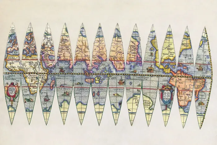 Framed Print : Early Map of the World Framed Print : Early Map of the World