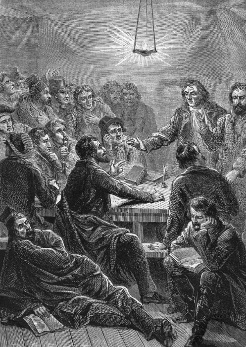 Framed Print : Early Meeting of Carbonari Framed Print : Early Meeting of Carbonari