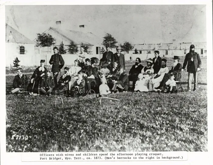 Framed Print : Early Military Personnel Posing on Barrack Field Framed Print : Early Military Personnel Posing on Barrack Field