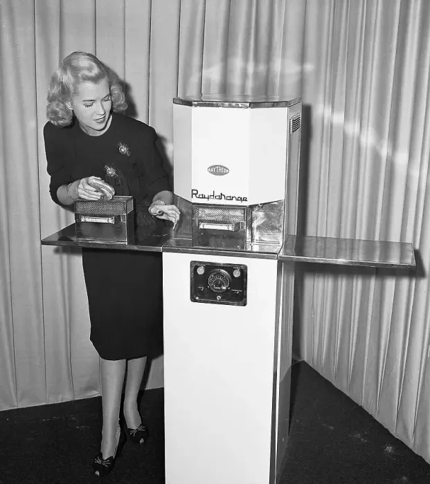 Framed Print : Early-Model Microwave Oven Framed Print : Early-Model Microwave Oven