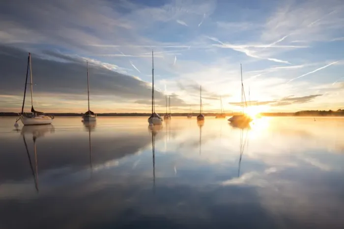 Framed Print : Early morning, boats on Lake Starnberg near Tutzing, Bavaria, Germany, Europe, PublicGround Framed Print : Early morning, boats on Lake Starnberg near Tutzing, Bavaria, Germany, Europe, PublicGround