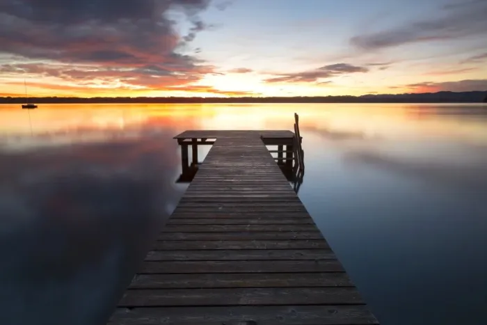 Framed Print : Early morning, jetty at Lake Starnberg near Tutzing, Bavaria, Germany, Europe, PublicGround Framed Print : Early morning, jetty at Lake Starnberg near Tutzing, Bavaria, Germany, Europe, PublicGround