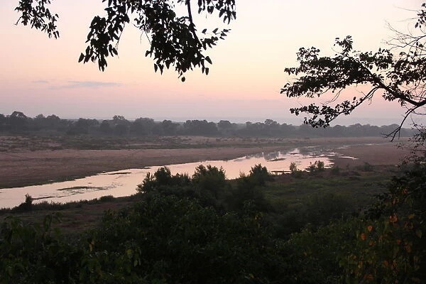 Early morning mist rising over the floodplain of the Letaba River in the Kruger National