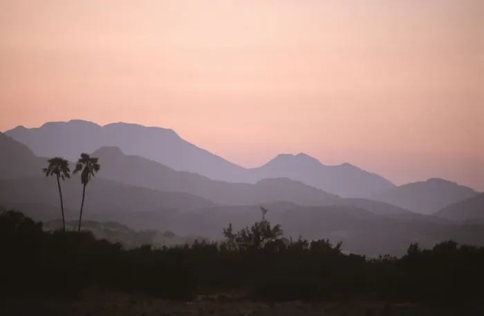 Framed Print : Early Morning View of the Kunene River Valley