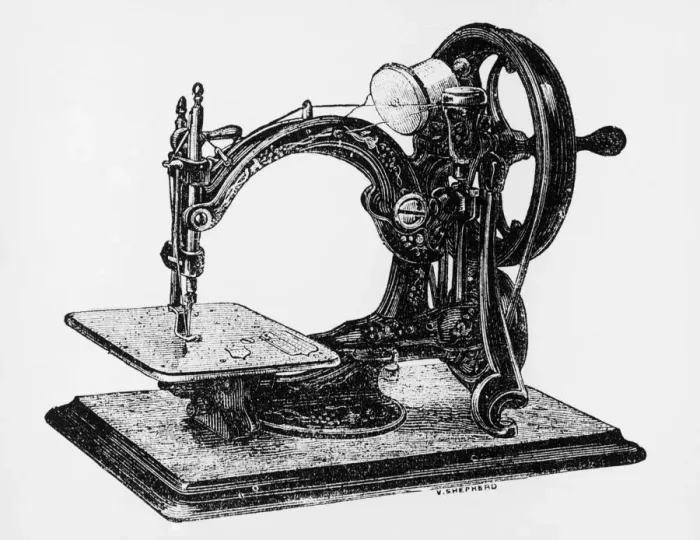Framed Print : Early Sewing Machine Framed Print : Early Sewing Machine