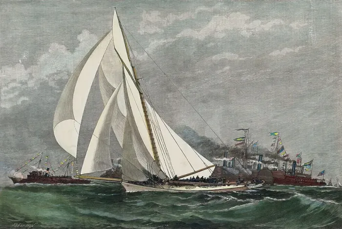 Framed Print : Early Ships out to Sea