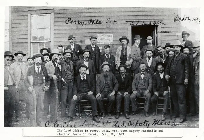 Framed Print : Early Territory Government Employees Posing in Front of Building Framed Print : Early Territory Government Employees Posing in Front of Building