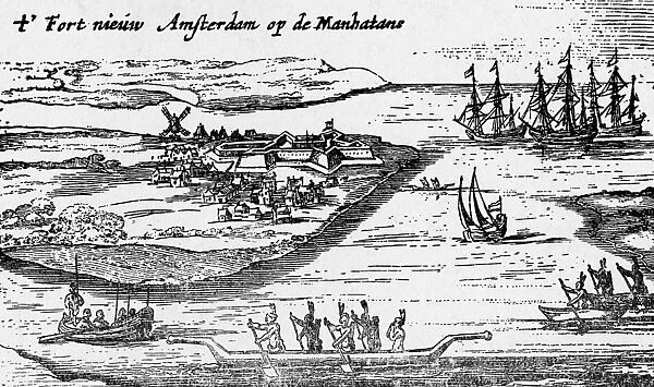 Early View Of Colonial New York