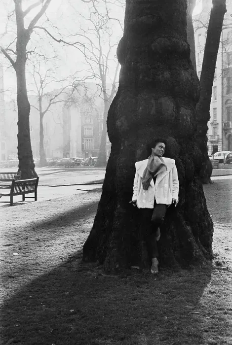 Framed Print : Eartha Kitt In Berkeley Square Framed Print : Eartha Kitt In Berkeley Square