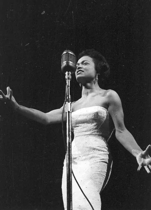 Framed Print : Eartha Kitt Performs