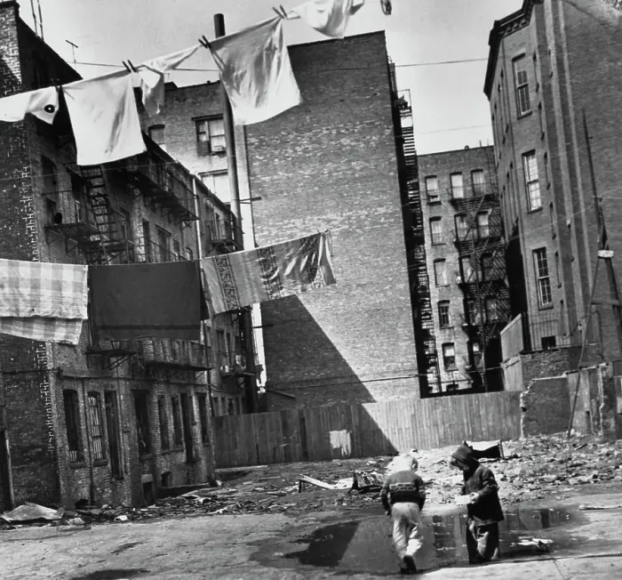 Framed Print : East Eighth Street Rear Yards, 1954 Framed Print : East Eighth Street Rear Yards, 1954