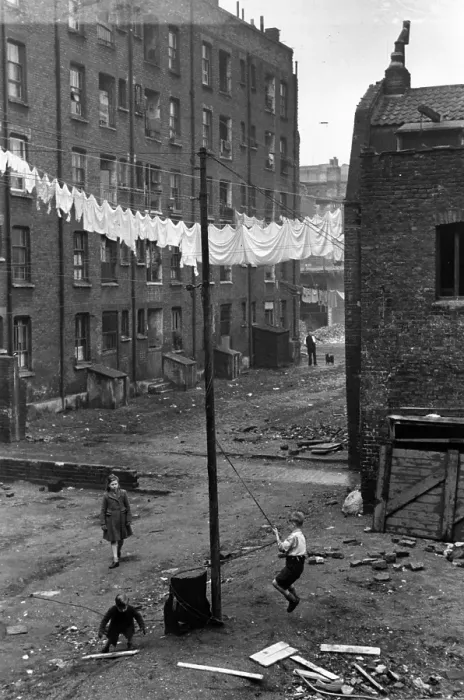 Framed Print : East End Slum