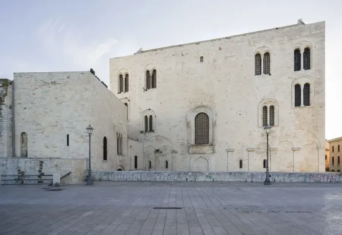 Framed Print : East facade of the Romanesque Cathedral Basilica San Nicola, 1087, Bari, Apulia, Italy Framed Print : East facade of the Romanesque Cathedral Basilica San Nicola, 1087, Bari, Apulia, Italy