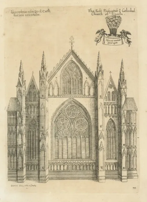 Framed Print : East Prospect of ye Cathedral Church of Lincoln 1660 Framed Print : East Prospect of ye Cathedral Church of Lincoln 1660