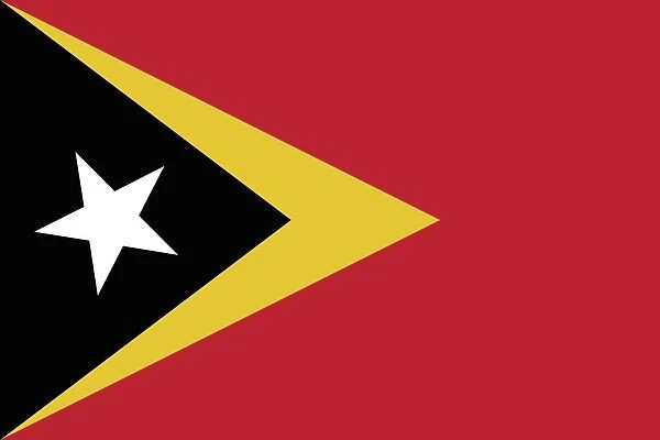 East Timor (Timor-Leste) Flag