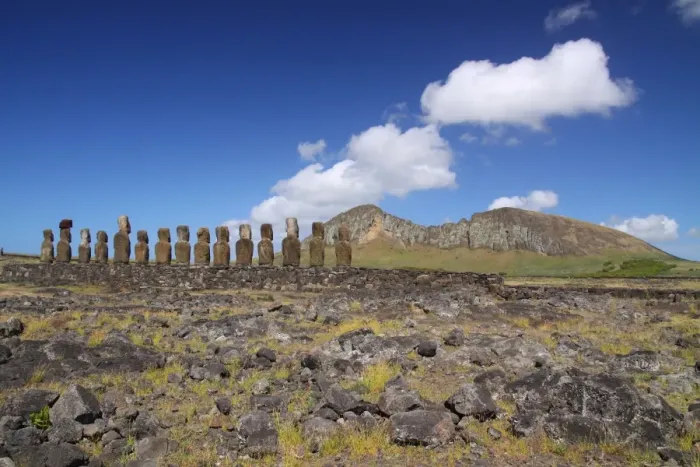 Framed Print : Easter Island, Ahu Tongariki, Panorama Framed Print : Easter Island, Ahu Tongariki, Panorama