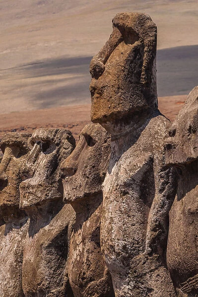 Easter Island Statues, Rano Raraku quarry