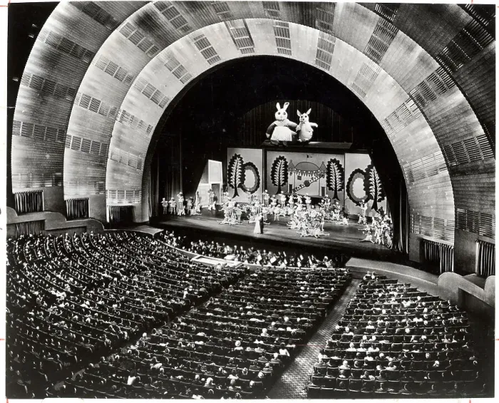Framed Print : Easter Show;Aerial;Radio City Music Hall Framed Print : Easter Show;Aerial;Radio City Music Hall