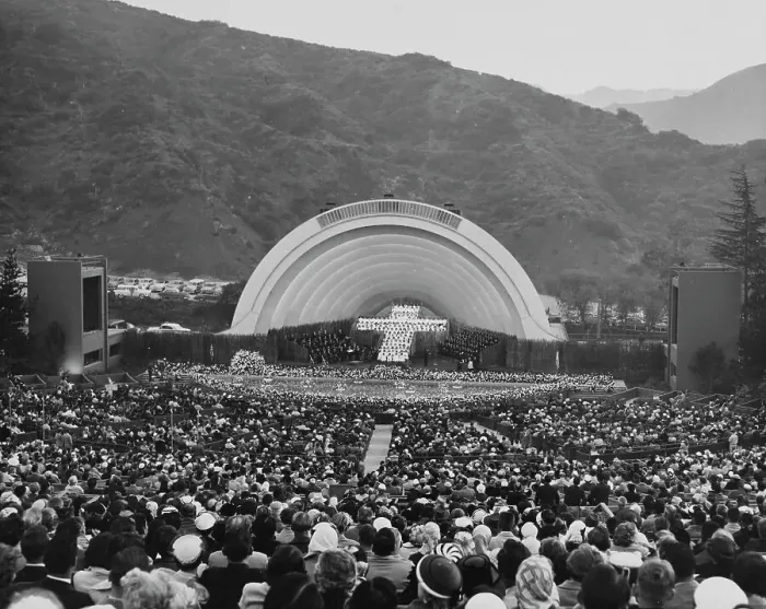 Framed Print : Easter Sunrise Service, Hollywood Bowl Framed Print : Easter Sunrise Service, Hollywood Bowl