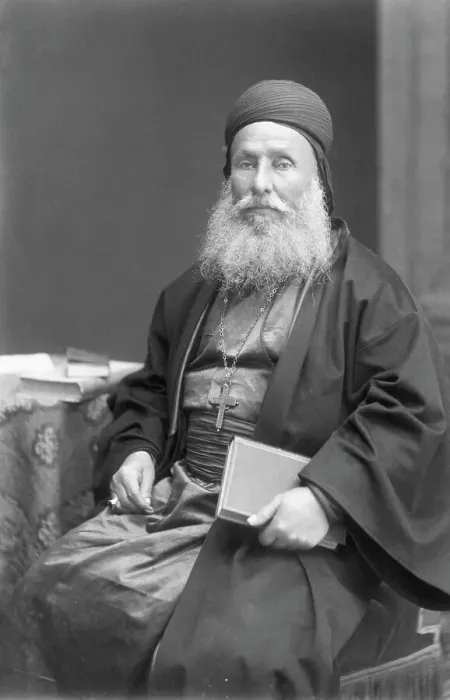 Framed Print : Eastern Christian Clergyman Seated Framed Print : Eastern Christian Clergyman Seated