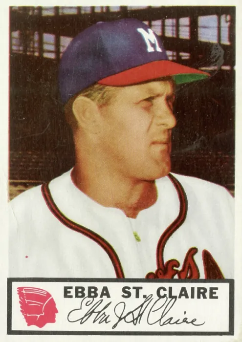 Framed Print : Ebba St. Claire Baseball Card Framed Print : Ebba St. Claire Baseball Card