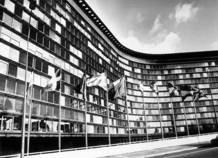 Framed Print : EC Flags. 9th January 1981: Flags of the ten members of the European Committee Framed Print : EC Flags. 9th January 1981: Flags of the ten members of the European Committee