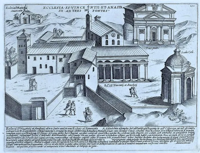 Framed Print : Ecclesia S. S. Vincentii Et Anastasii Ad Tres Fontes, Church of Saints Vincent and Anastasius at the Trevi Fountain, historic Rome, Italy, digital reproduction of an original 17th century artwork, original date unknown Framed Print : Ecclesia S. S. Vincentii Et Anastasii Ad Tres Fontes, Church of Saints Vincent and Anastasius at the Trevi Fountain, historic Rome, Italy, digital reproduction of an original 17th century artwork, original date unknown