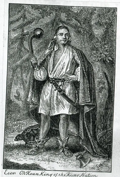 Framed Print : Econ Ohkoan, King Of The River Nation Framed Print : Econ Ohkoan, King Of The River Nation