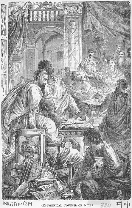 Framed Print : Ecumenical Council of Nicea Illustration Framed Print : Ecumenical Council of Nicea Illustration
