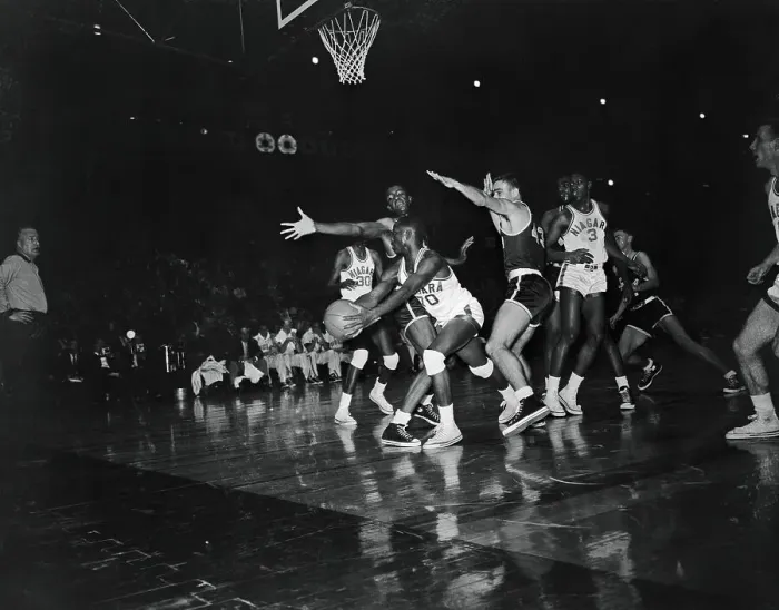 Framed Print : Ed Fleming Trying to Score Framed Print : Ed Fleming Trying to Score