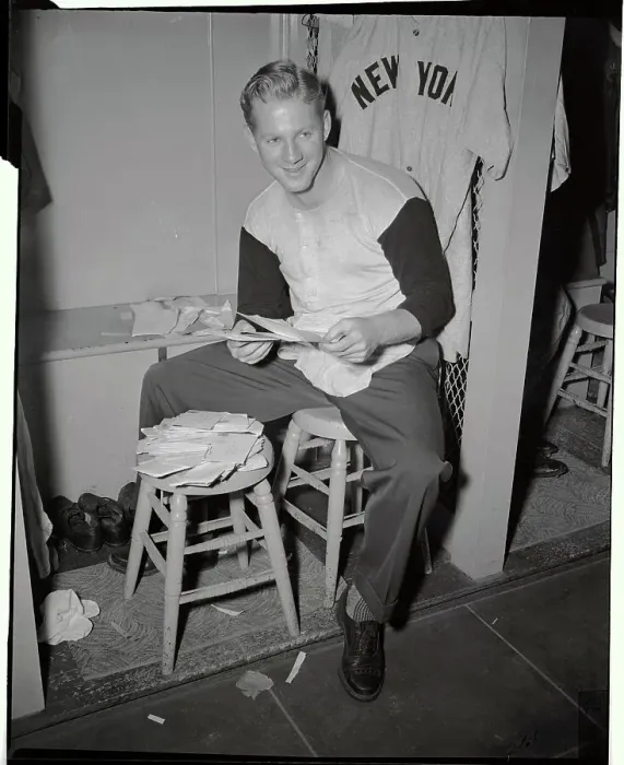 Framed Print : Ed Ford Holding his Fan Mail Framed Print : Ed Ford Holding his Fan Mail