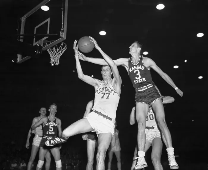 Framed Print : Ed Head and Bill Spivey Battling at the Net Framed Print : Ed Head and Bill Spivey Battling at the Net