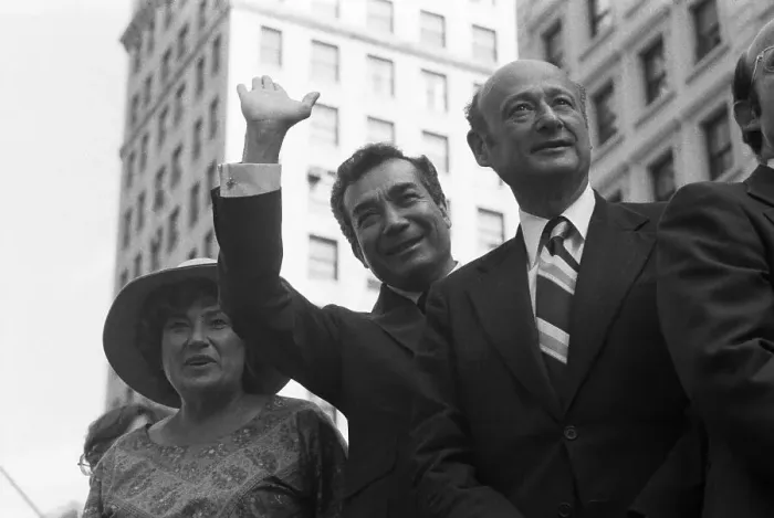 Framed Print : Ed Koch. Seeking the Democratic Mayoral nomination Bella Abzug, Mario Cuomo Framed Print : Ed Koch. Seeking the Democratic Mayoral nomination Bella Abzug, Mario Cuomo